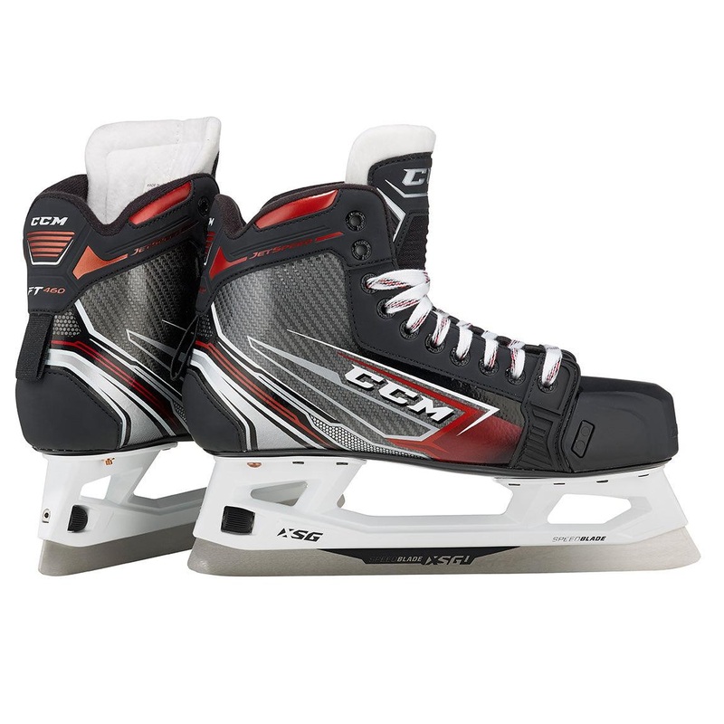 JetSpeed FT460 Goalie Skates – Junior 1 D Black/Black/White