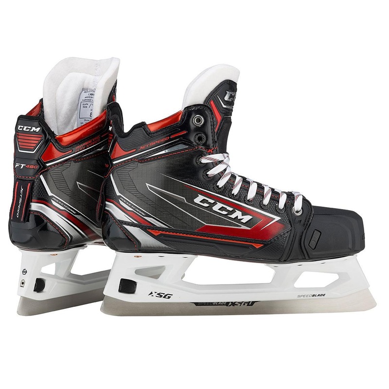 JetSpeed FT480 Goalie Skates – Junior 3 D Black/Black/White