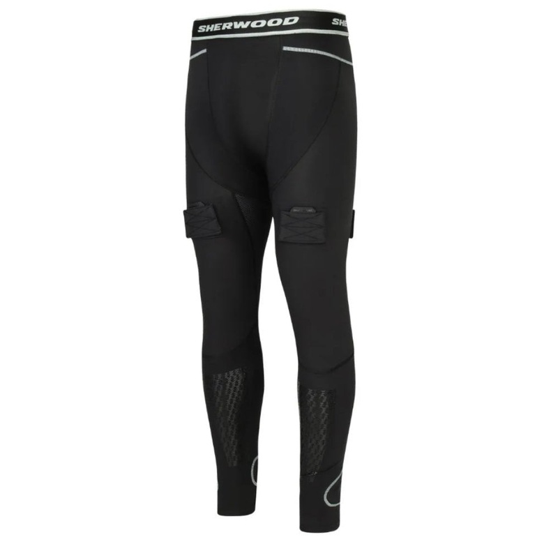Sher-Wood Rekker Compression Jock Pant with Cut Resistant Calf Senior S
