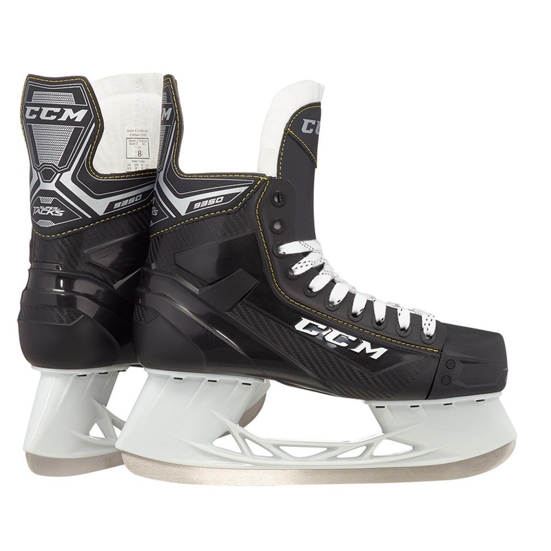 Super Tacks 9350 Hockey Skates – Senior 7 D Black/Black/White