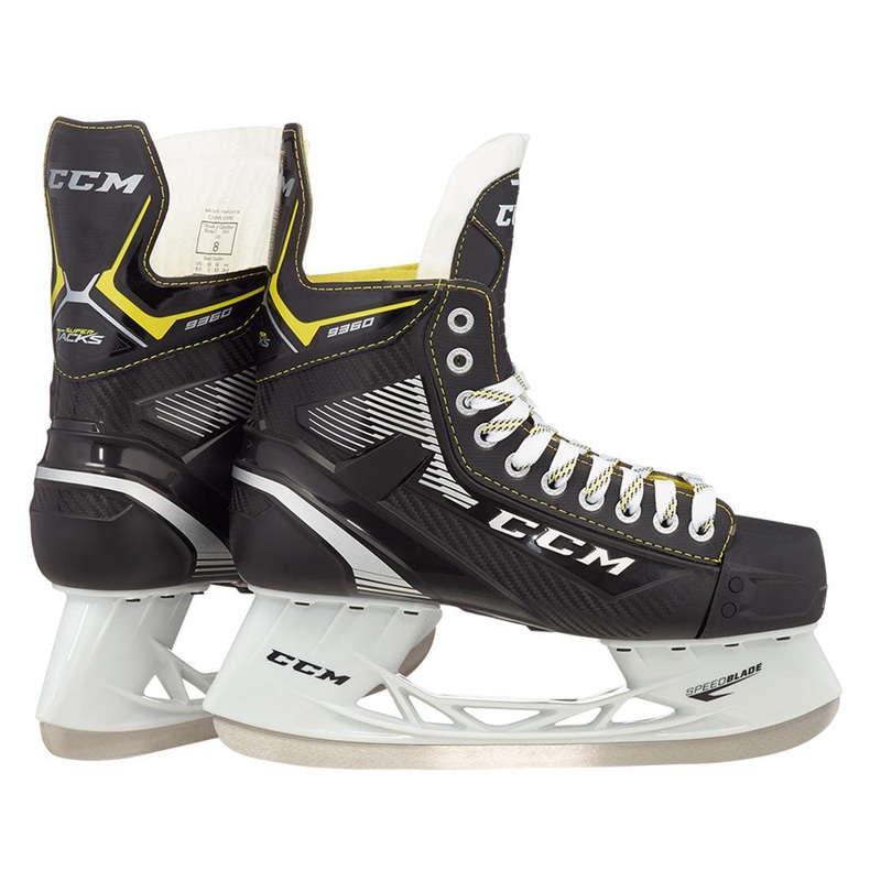 Super Tacks 9360 Hockey Skates – Senior 6 D Black/Black/White