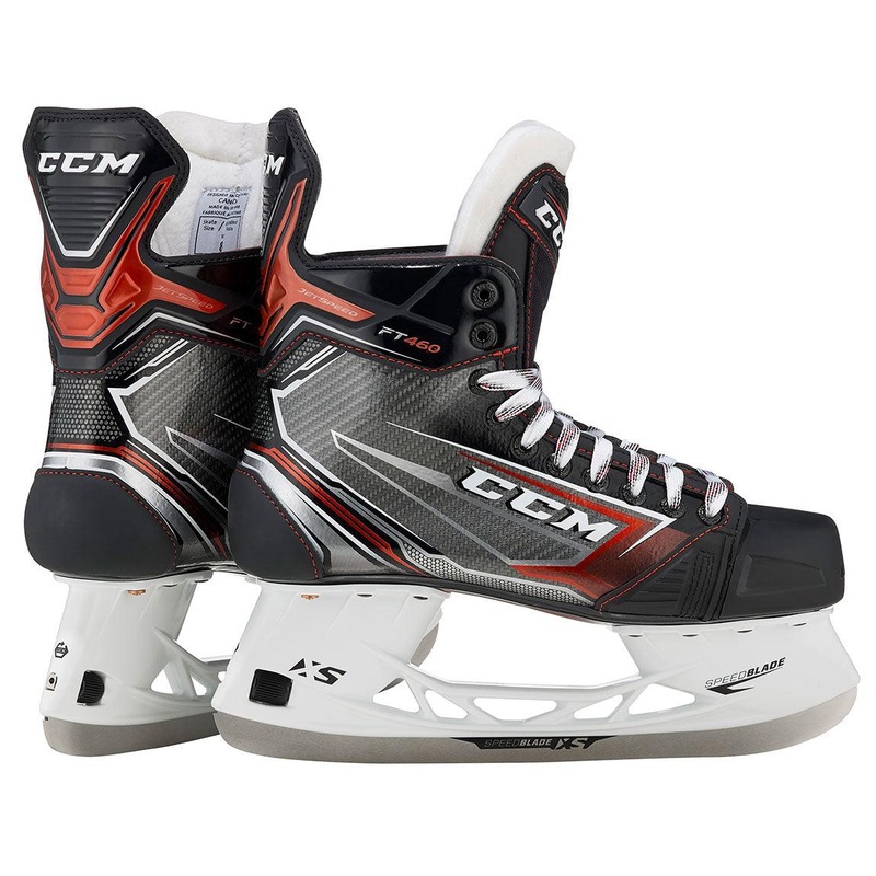 JetSpeed FT460 Hockey Skates – Senior 6 EE Black/Black/White