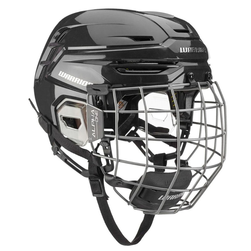 Warrior Alpha One Hockey Helmet Combo Youth Black