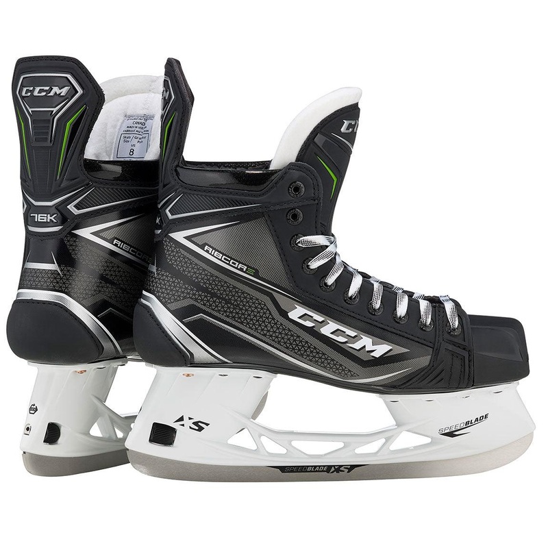 Ribcor 76K Hockey Skates – Junior 1 D Black/Black/White