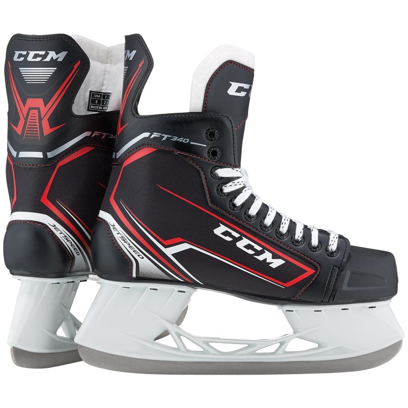 Jetspeed FT340 Player Skates – Senior 6 D Black/Black/White