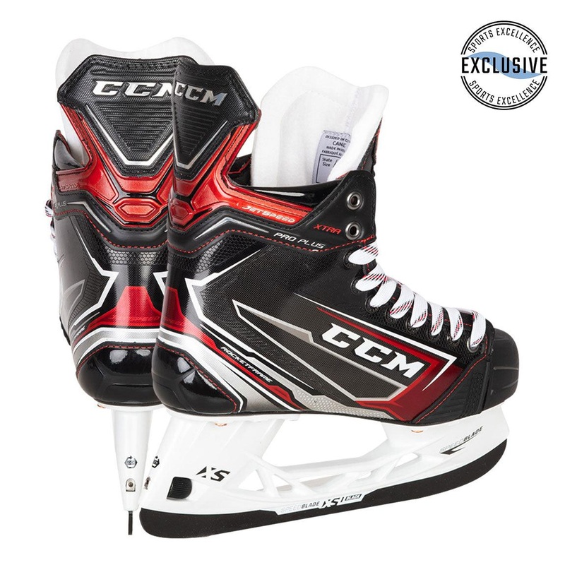 Jetspeed XTRA Pro Plus Player Skates  – Youth 1 D Black/Black/White