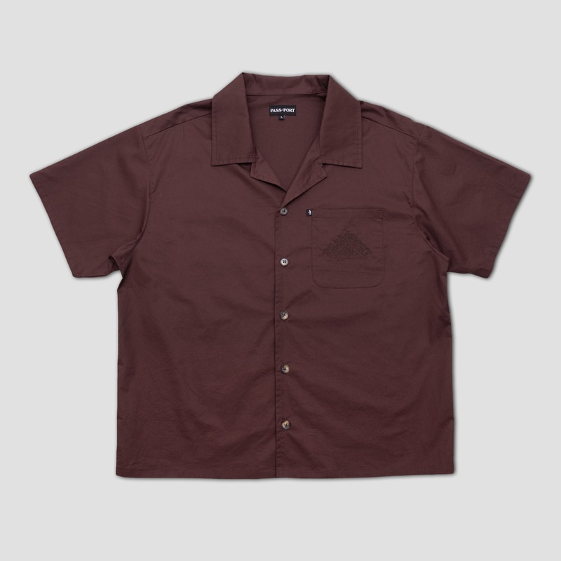 PassPort Manuscript Casual Shirt Choc Small