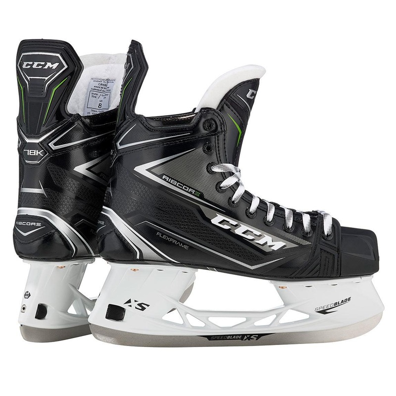 Ribcor 78K Hockey Skates – Senior 6 EE Black/Black/White