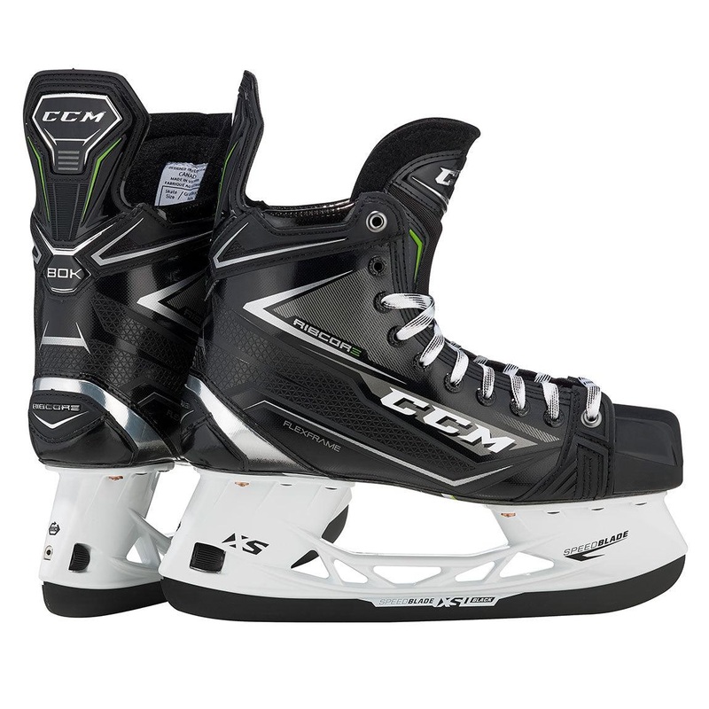 Ribcor 80K Hockey Skates – Junior 4 D Black/Black/White