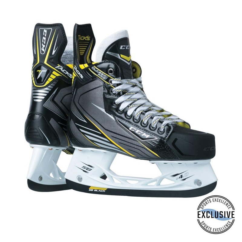 Tacks Classic Pro Player Skates – Junior 1 D Black/Black/White