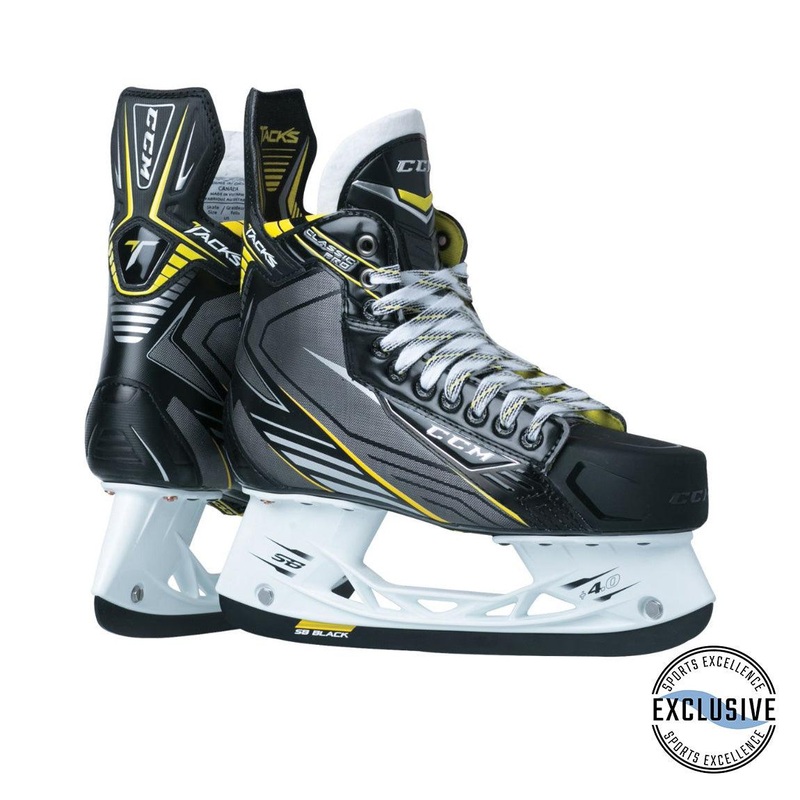 Tacks Classic Pro Player Skates – Senior 6 EE Black/Black/White