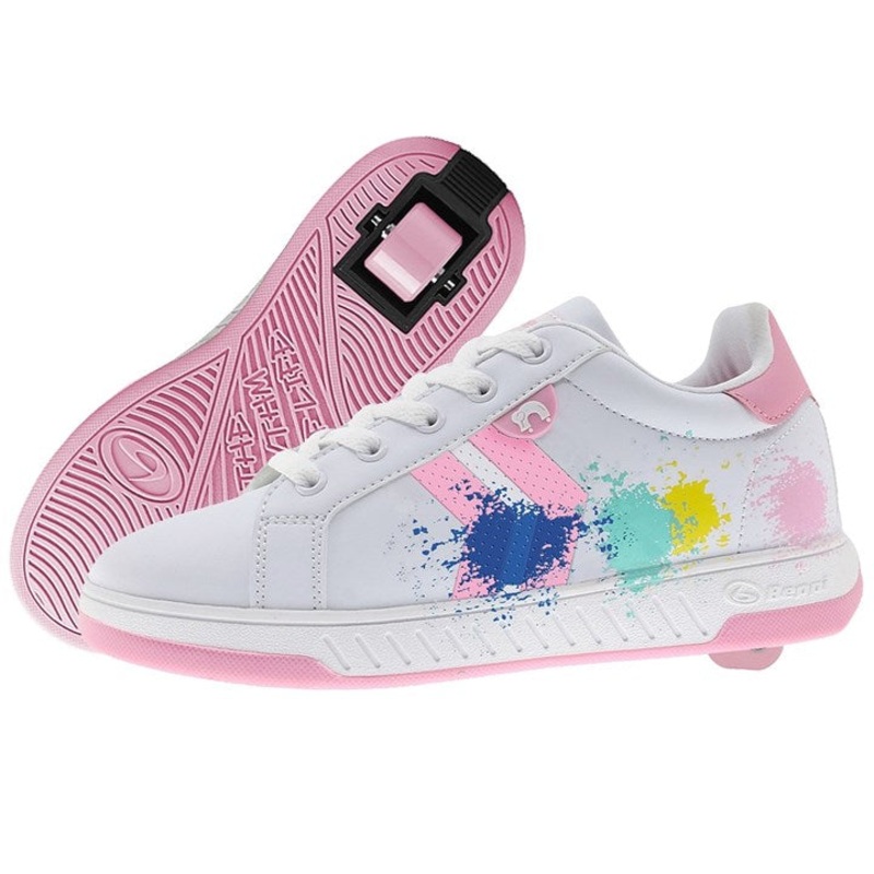Breezy Rollers Splatter – White/Pink UK 10.5J