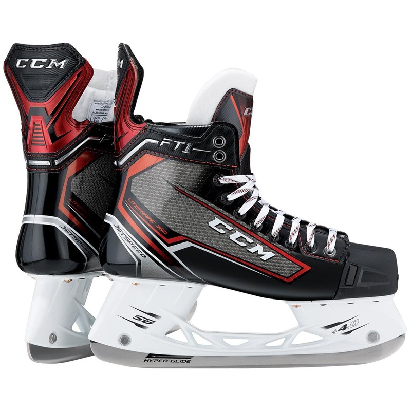 Jetspeed FT1 Player Skates – Junior 4 D Black/Black/White