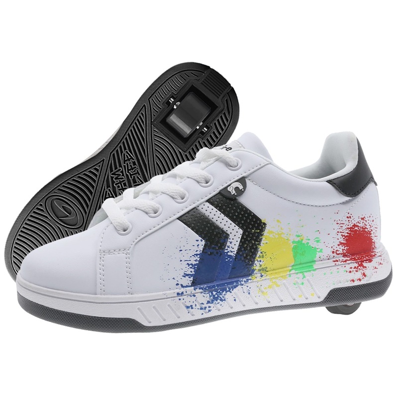 Breezy Rollers Splatter – White/Black/Multicoloured UK 10.5J