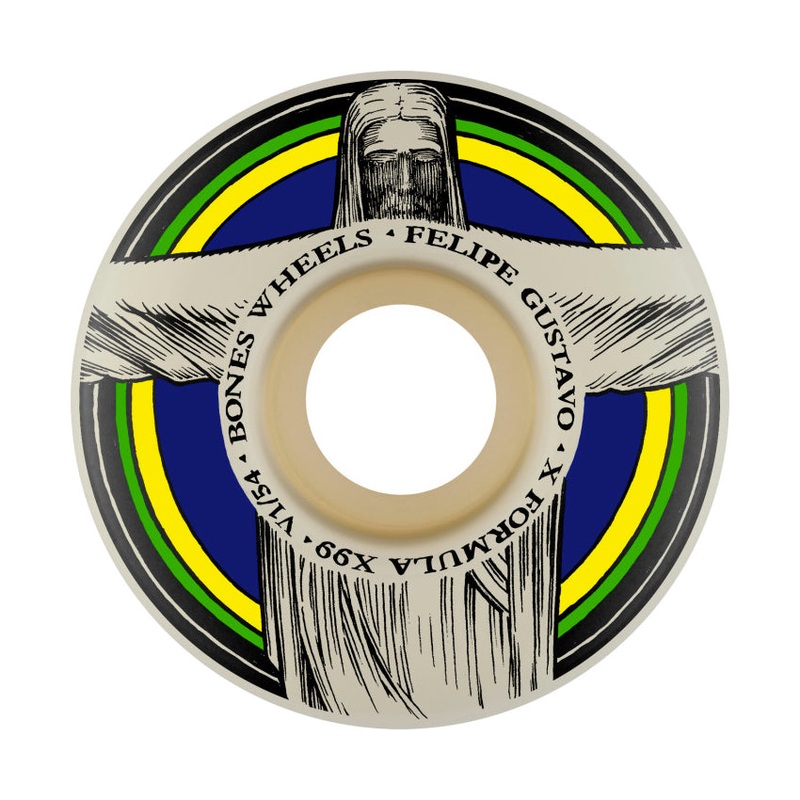 Bones X Formula Gustavo Redeemer V1 Standard Skateboard Wheels – 54mm 99a