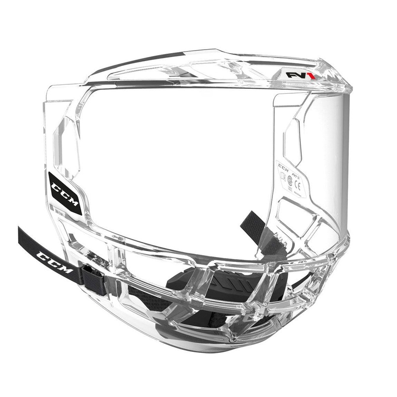 FV1 Full Face Visor – Junior Black/Black/White