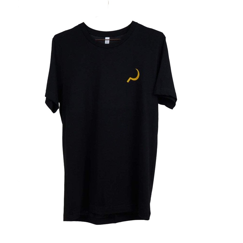 Logo shirt black yellow XXL