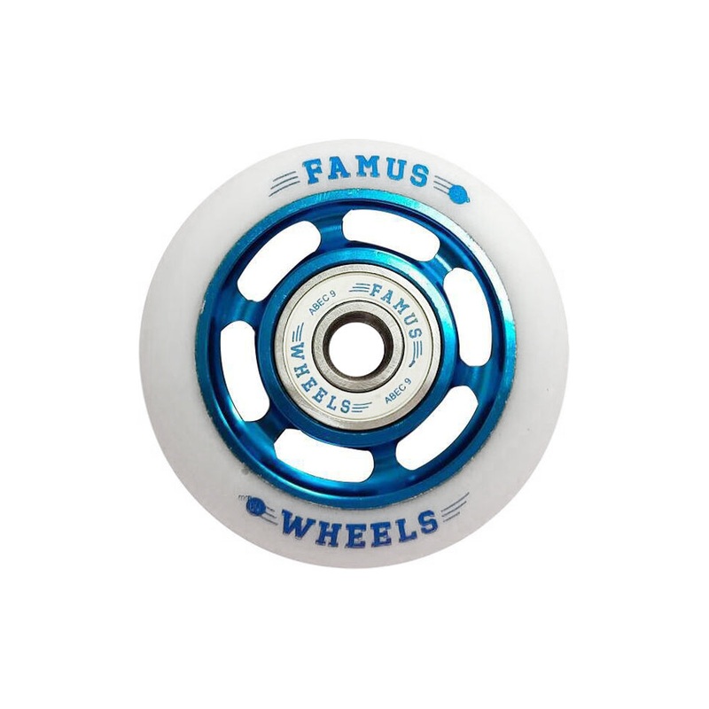 Metal Core 60mm white/blue 4-pack + bearings