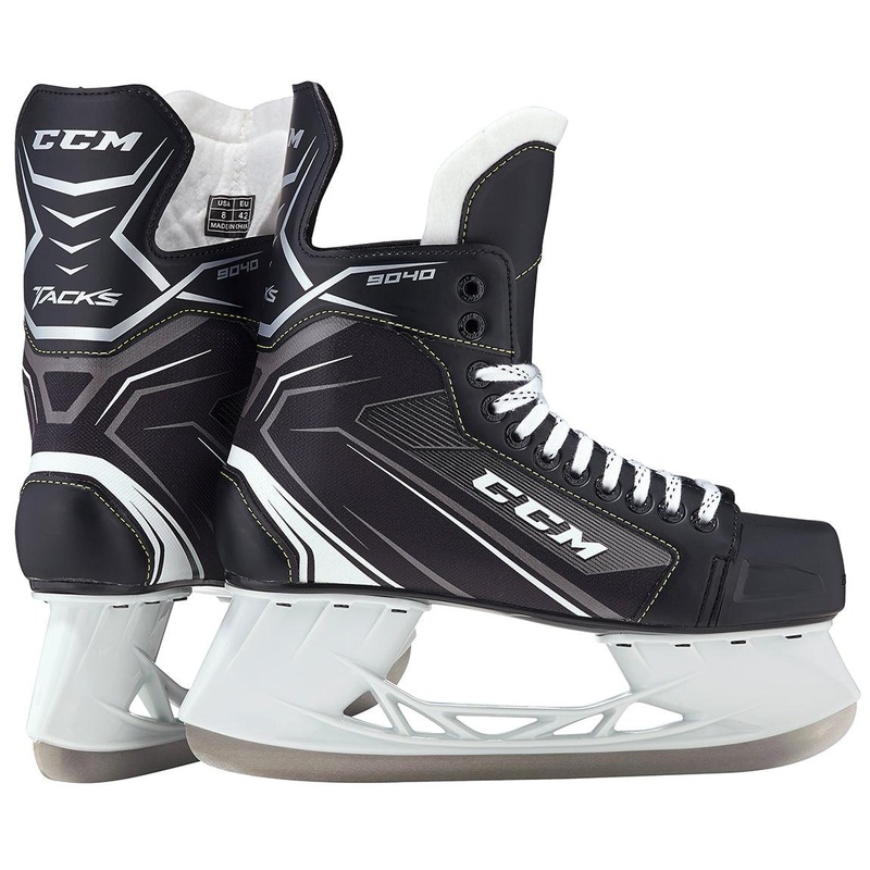 Tacks 9040 Hockey Skates – Junior 1 D Black/Black/White
