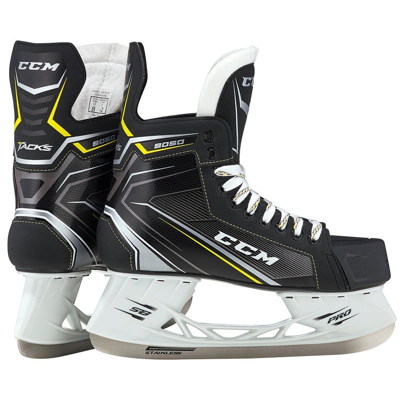 Tacks 9050 Hockey Skates – Junior 1 D Black/Black/White