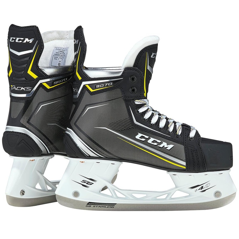 Tacks 9070 Hockey Skates – Senior 6 EE Black/Black/White