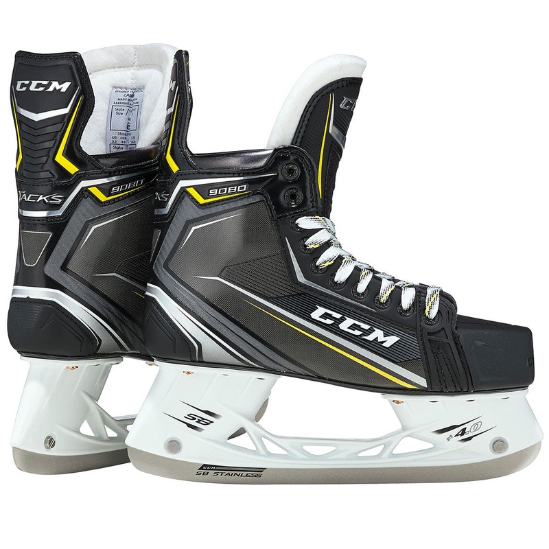 Tacks 9080 Hockey Skates – Junior 1 D Black/Black/White