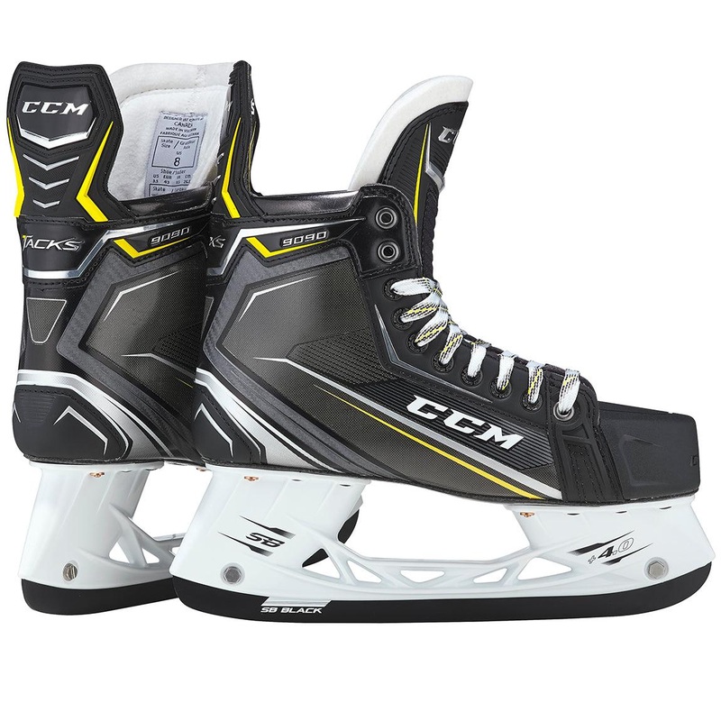 Tacks 9090 Hockey Skates – Junior 1 D Black/Black/White