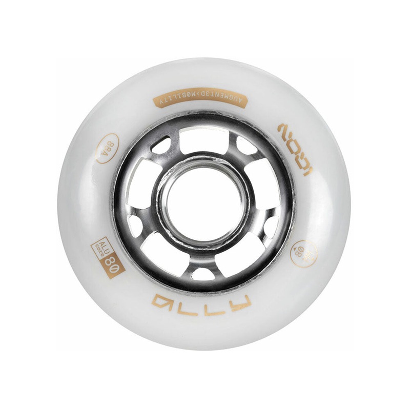 Ally White 80mm/88a 4-pack