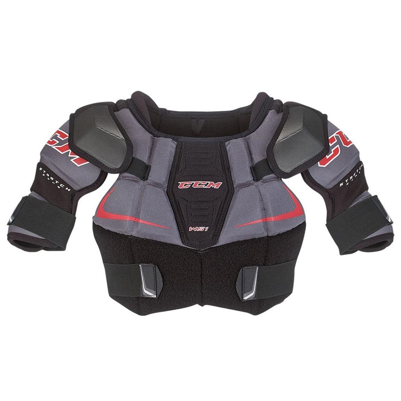 CCM Women WS1 Shoulder Pads SR – Senior XS Black/Black/White