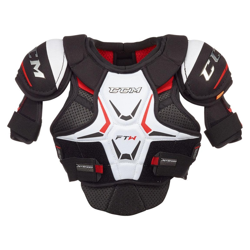 Jetspeed FTW Women’s Shoulder Pads – Senior S Black/Black/White Womens