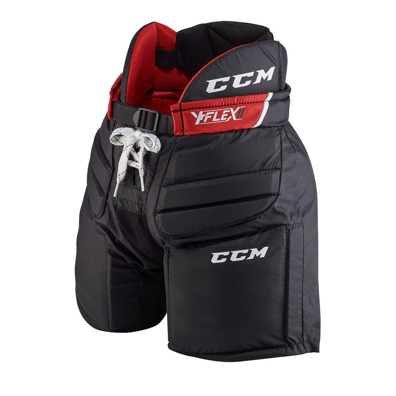 YT FLEX 2 Goalie Pant – Youth S/M Black/Black/White
