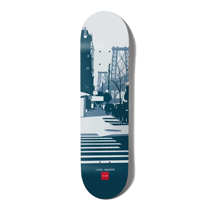 Chocolate Evan Hecox City Carl Aikens Skateboard Deck – 8.5″