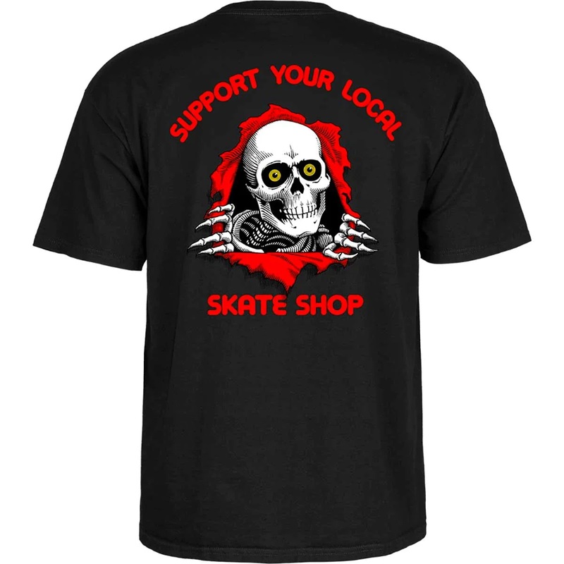 Powell Peralta Support Your Local Skate Shop T Shirt – Black S