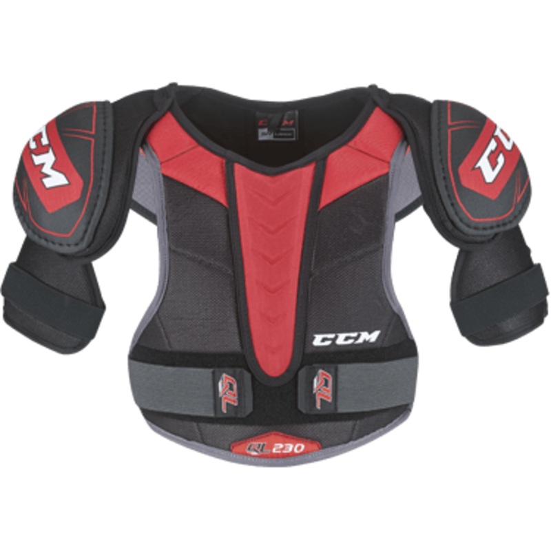 QLT 230 Shoulder Pads – Junior S Black/Black/White