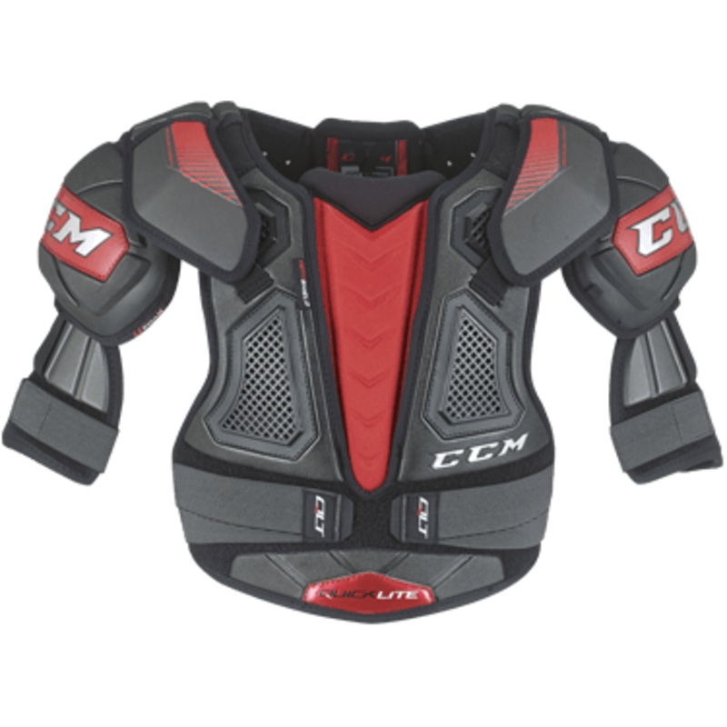 QuickLite Shoulder Pads – Youth S Black/Black/White