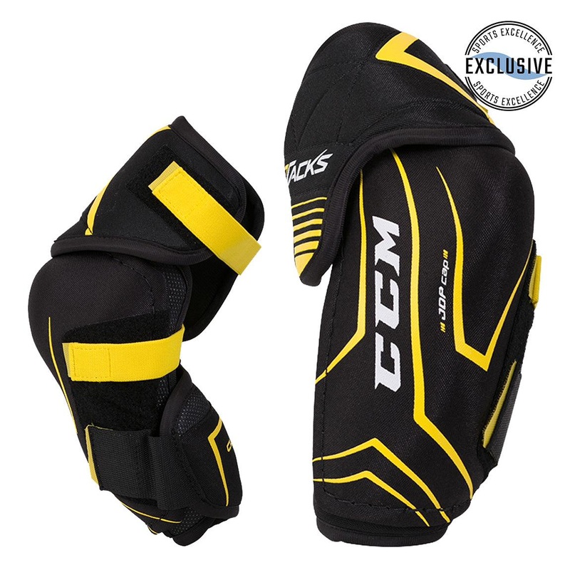 Tacks Classic Elbow Pads – Senior S Black/Black/White