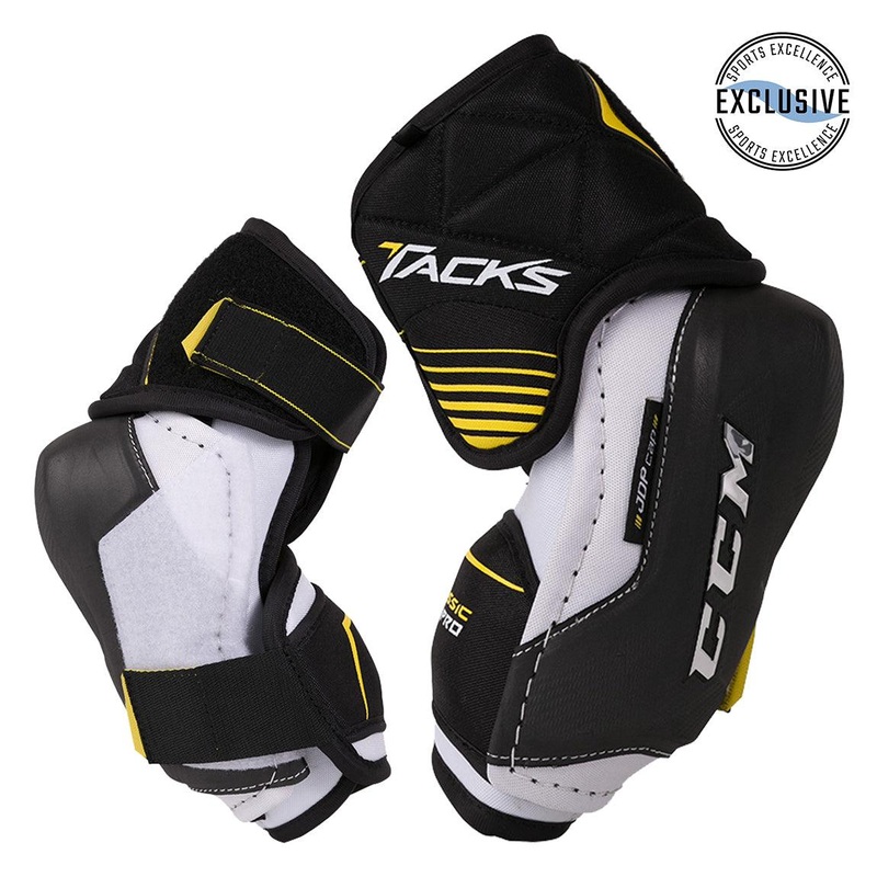 Tacks Classic Pro Elbow Pads – Junior S Black/Black/White