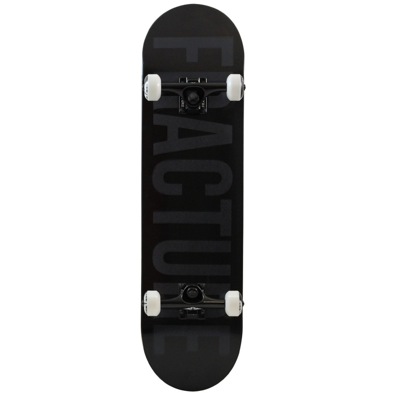 Fracture Fade Black Skateboard – 8.0″