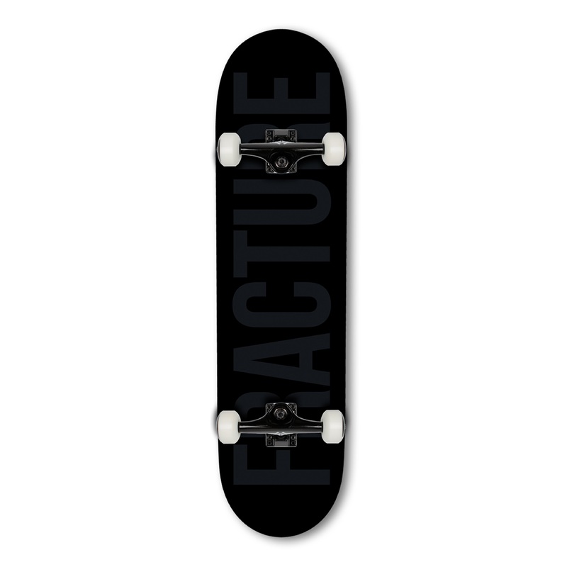 Fracture Fade Black Skateboard – 8.25″