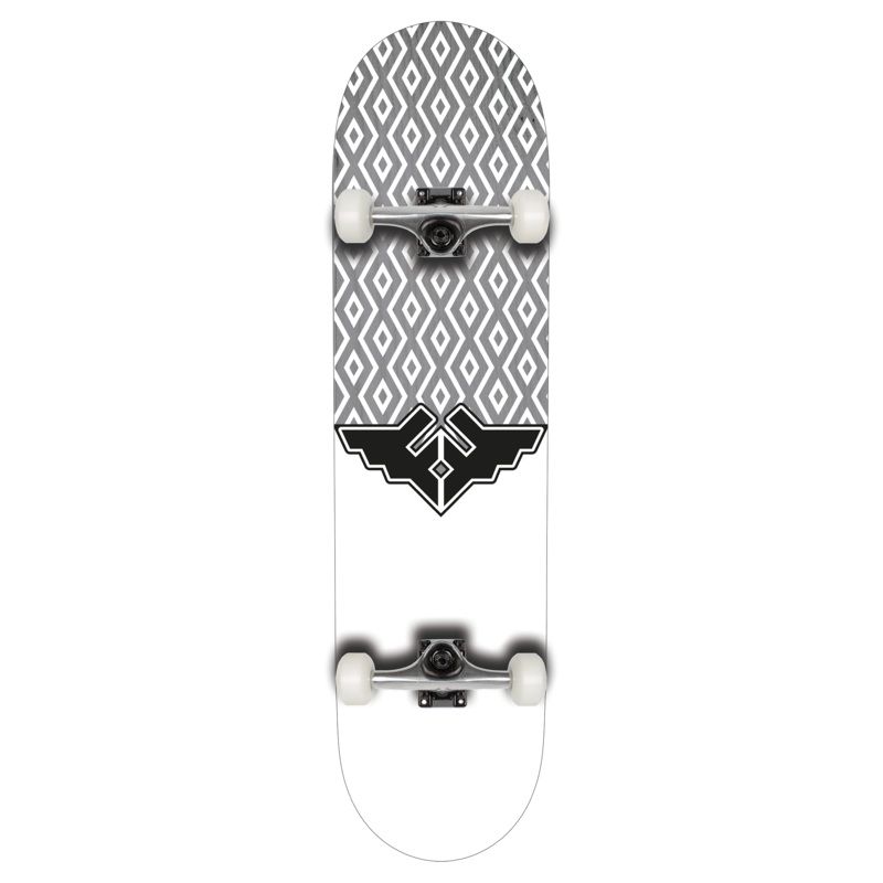 Fracture Wings V5 Grey Complete Skateboard – 8.25″