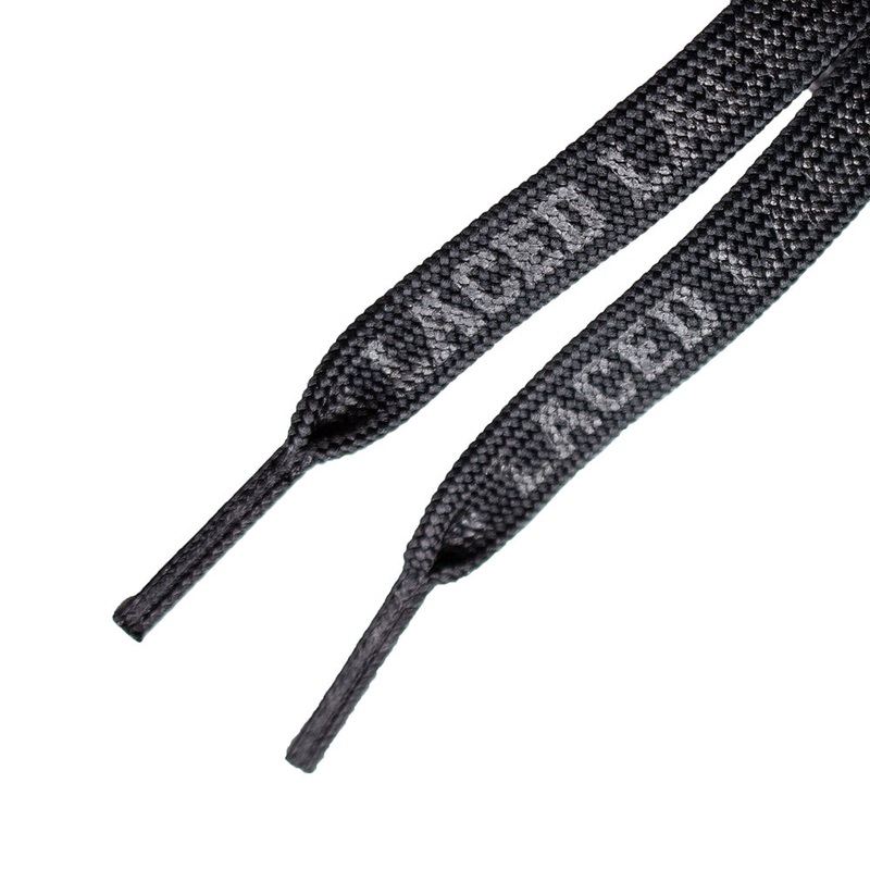 Stealth Waxed Laces 135cm black