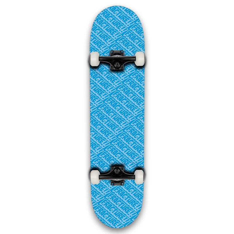 Fracture All Over Comic Blue Skateboard – 8.0″