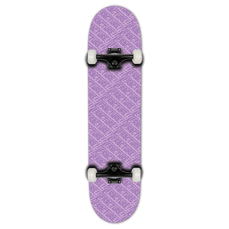 Fracture All Over Comic Purple Skateboard – 7.75″