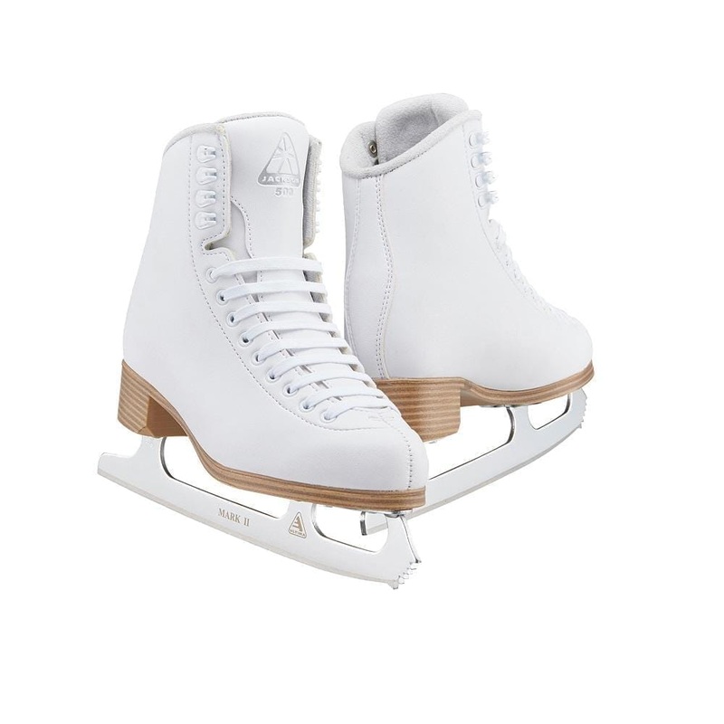 Jackson JC500 Classic Figure Skates – White Youth UK Y9 / EU 26.5 /  Box Y11 M
