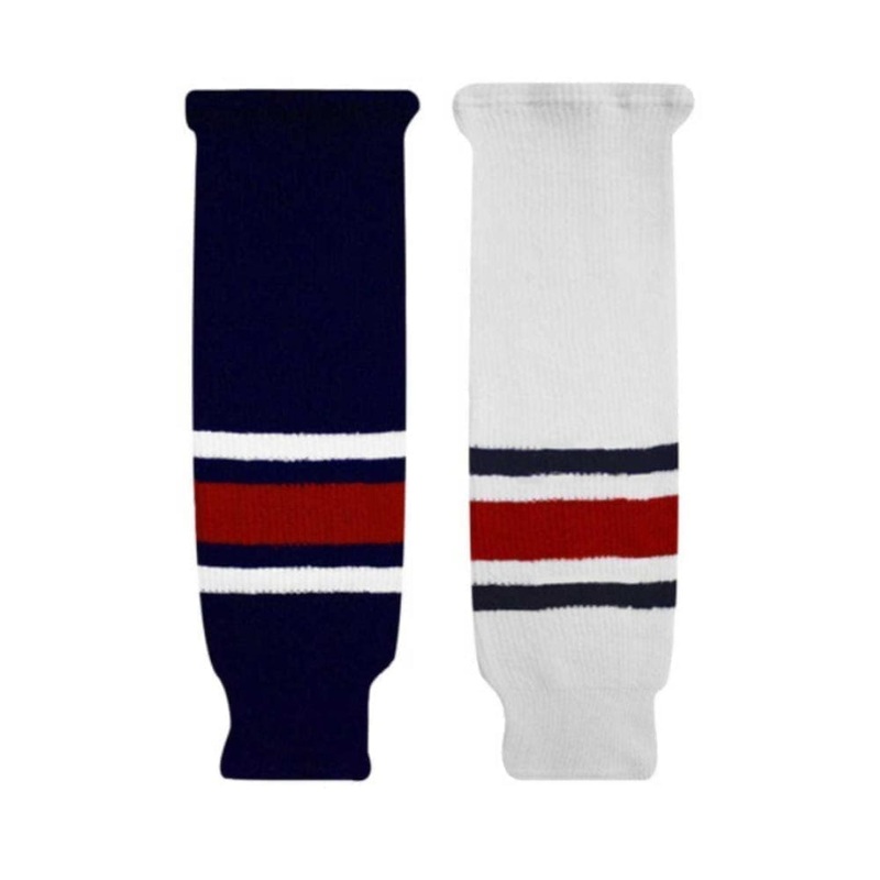 Knitted Ice Hockey Socks – Columbus Blue Jackets Junior Navy