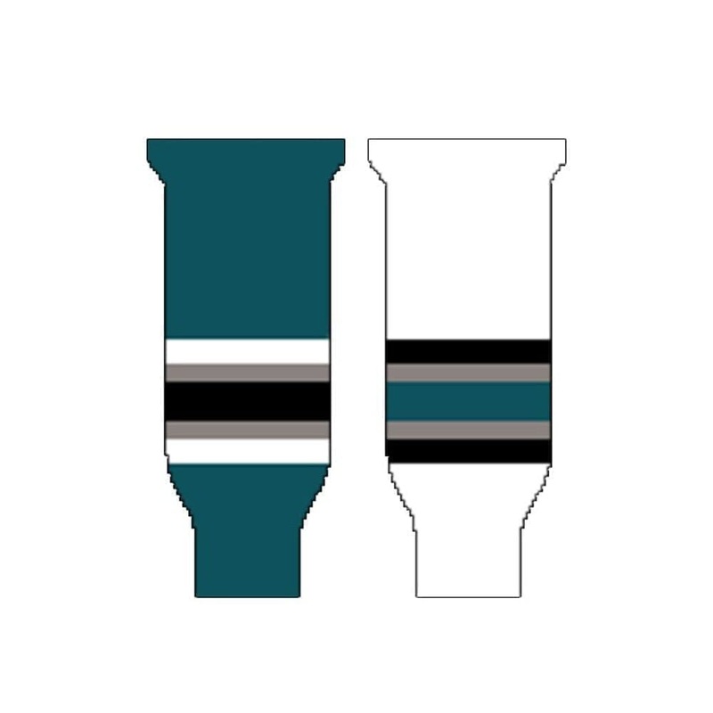 Knitted Ice Hockey Socks – San Jose Sharks Junior Turquoise