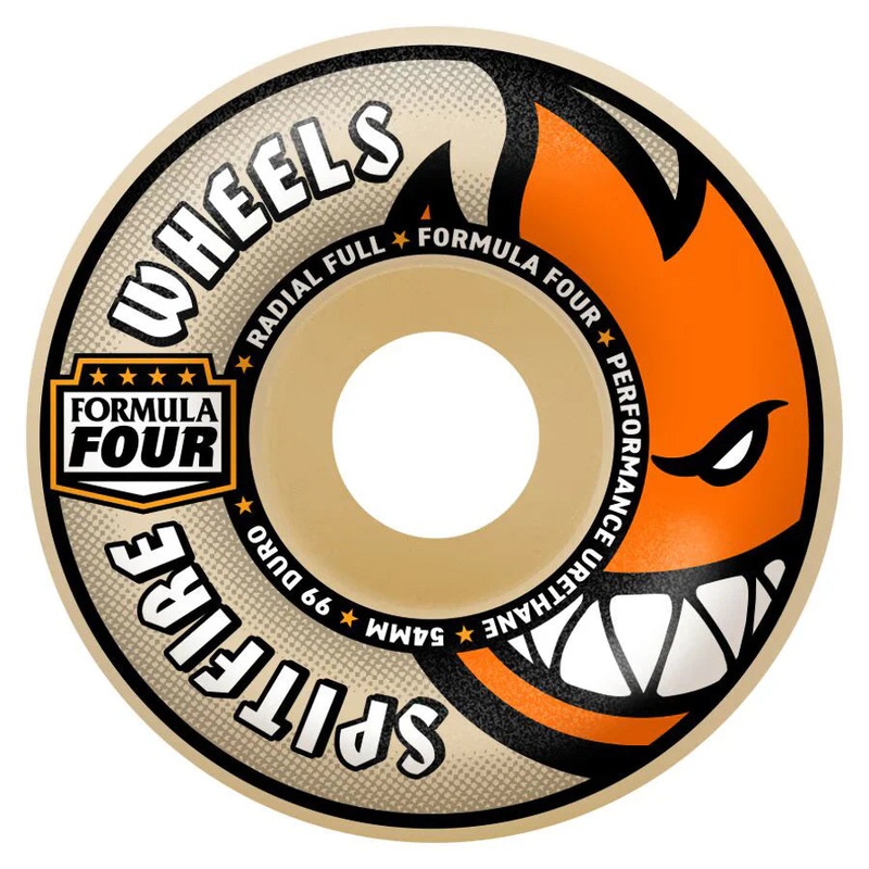 Spitfire Formula Four Wheels Radial Full Natural – 54mm 99du