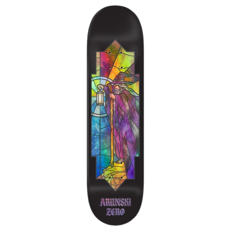 Zero Stained Glass Adam Arunski Skateboard Deck – 8.5″