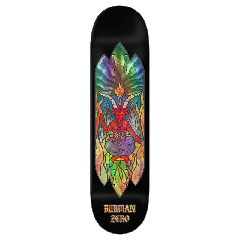 Zero Stained Glass Dane Burman Skateboard Deck – 8.625″