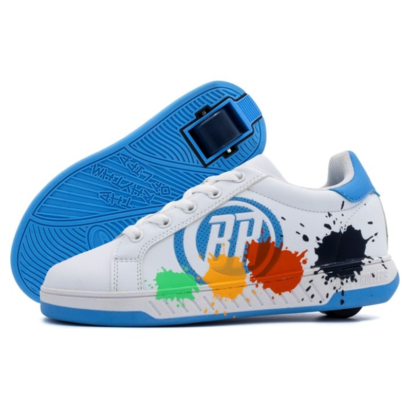 Breezy Rollers Splash – White/Light Blue UK 11